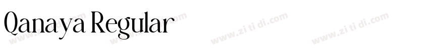 Qanaya Regular字体转换